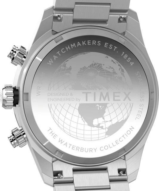 Waterbury Heritage Chronograph 39mm Stainless Steel Bracelet Watch TW2Y19200VQ Meca-Quartz