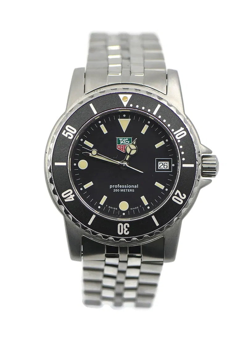 Men's TAG Heuer 1500 Quartz Stainless Steel Wristwatch 37mm WD1210 with Box