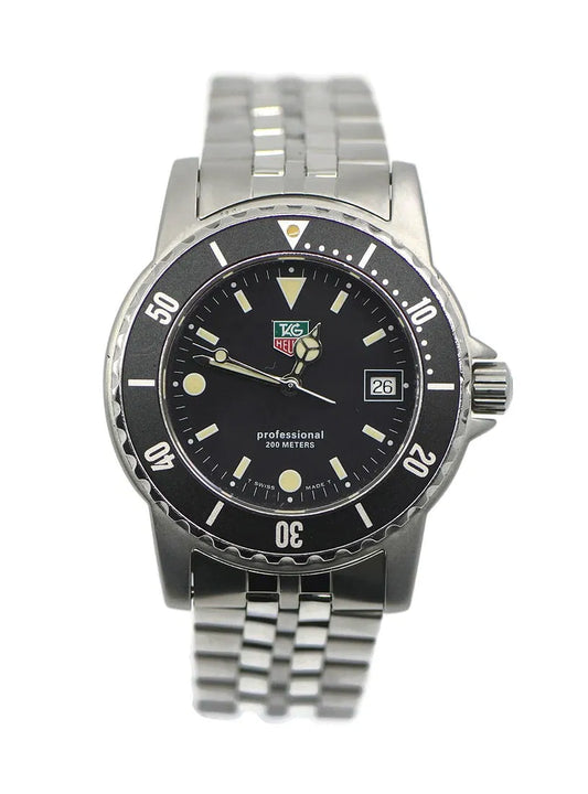 Men's TAG Heuer 1500 Quartz Stainless Steel Wristwatch 37mm WD1210 with Box