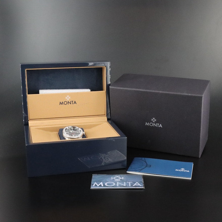Monta Triumph Grey Dial 39mm Steel Automatic Watch