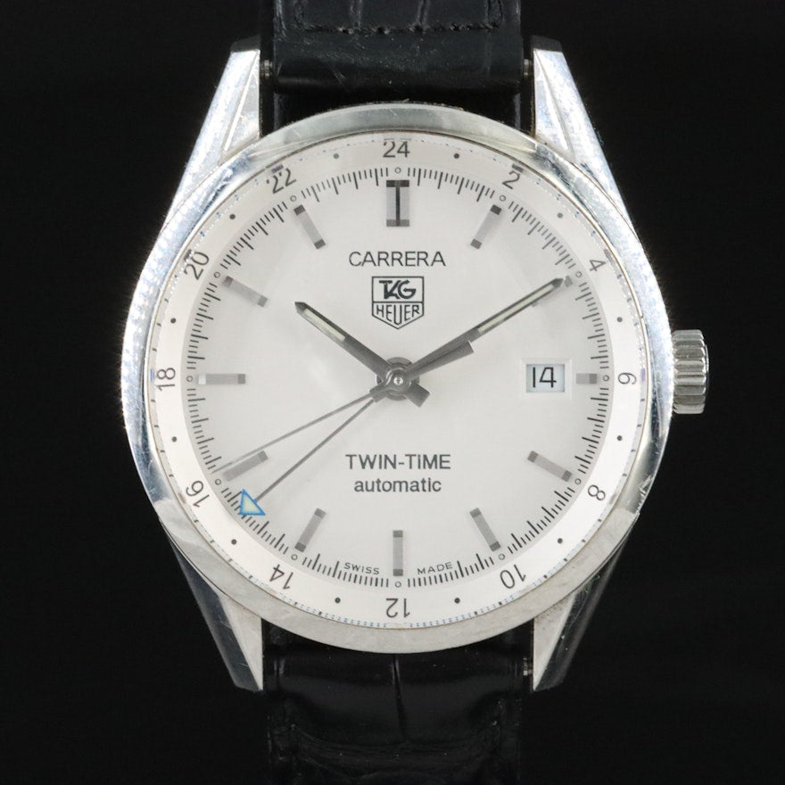 TAG Heuer Carerra Twin Time Automatic Watch Calibre 7