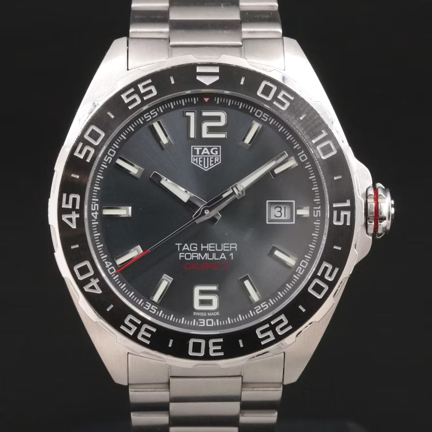 TAG Heuer Formula 1 Steel Ceramic Bezel 43mm Caliber 5 Automatic Watch WAZ2011