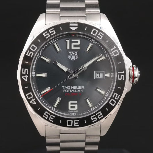 TAG Heuer Formula 1 Steel Ceramic Bezel 43mm Caliber 5 Automatic Watch WAZ2011