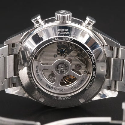 TAG Heuer Carrera Chronograph 43mm St. Steel Automatic Date Watch CAR2014-2 w Box/Papers 2016