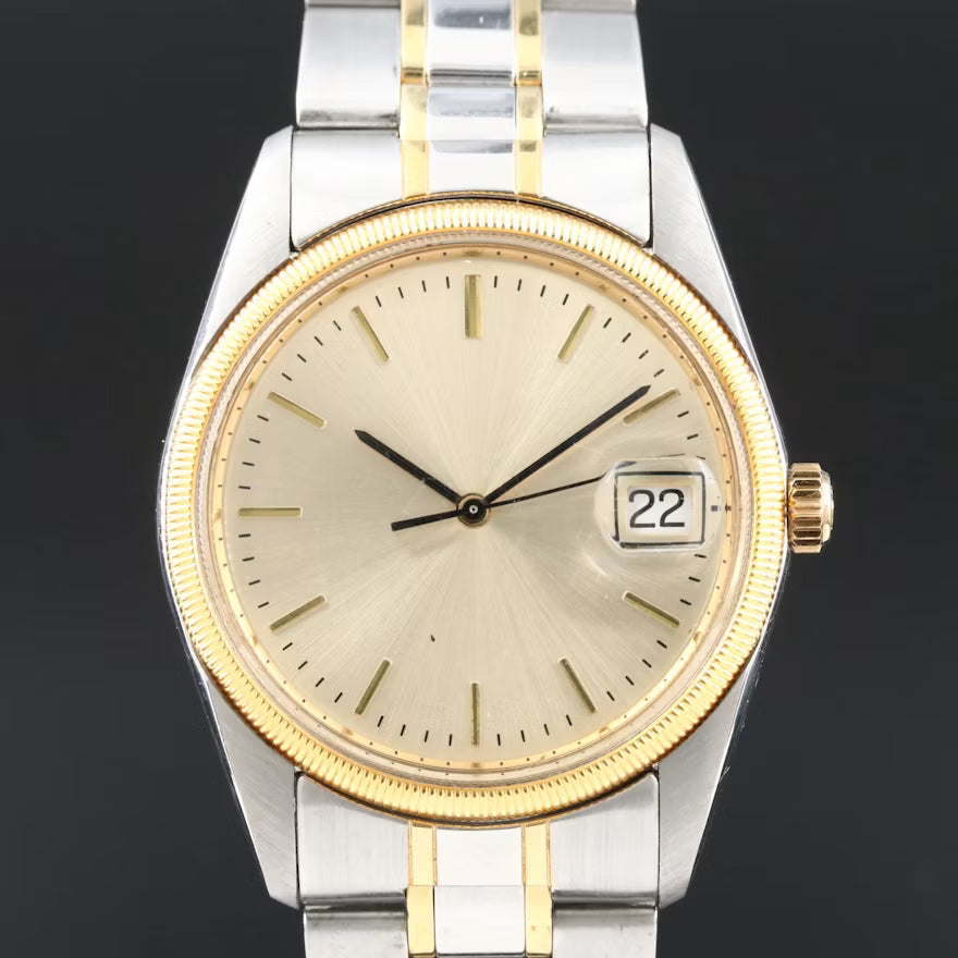Hamilton Mastercraft Two-Tone Stainless Steel Quartz Watch 33.5mm