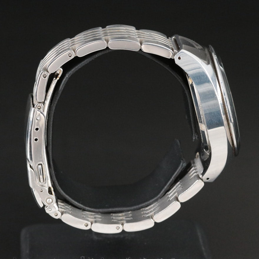 Seiko Mecha Sus Stainless Steel GMT Date Watch (Factory Serviced 09/2025)