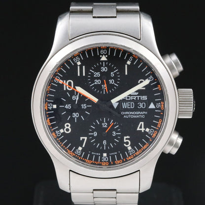 Fortis B42 Chronograph Day-Date Steel Automatic Watch
