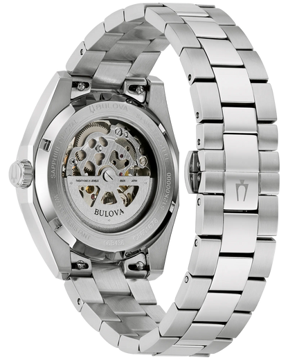 Bulova Men's Surveyor 38mm Blue Dial Sunburst Automatic 96B436