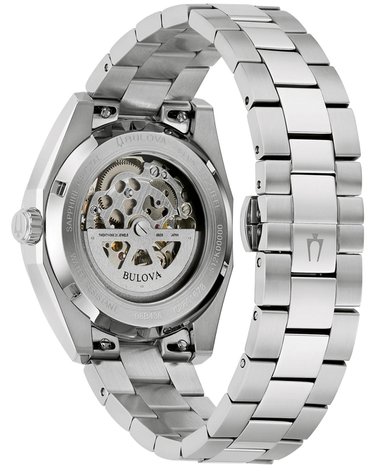 Bulova Men's Surveyor 38mm Blue Dial Sunburst Automatic 96B436