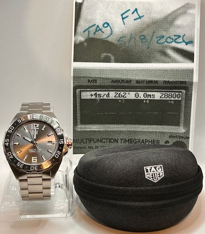 TAG Heuer Formula 1 Steel Ceramic Bezel 43mm Caliber 5 Automatic Watch WAZ2011