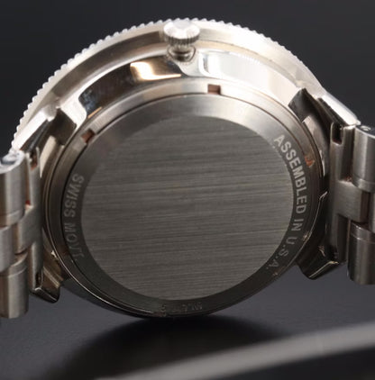 Forstner A-12 Black 39mm Steel Quartz Watch
