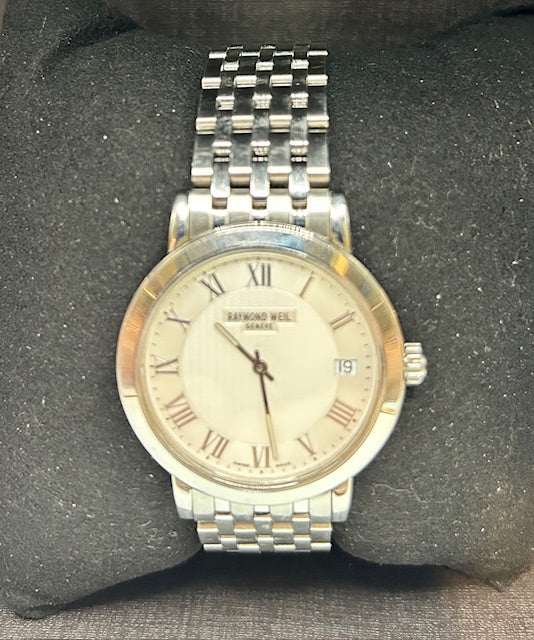 Raymond Weil - Geneve Toccata Steel Date Quartz Watch 34mm Unisex