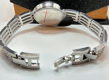 American Exchange - Ladies 29.5mm 2 Tone, Quartz, Fashion Watch, Genuine Diamond 1/10ctw