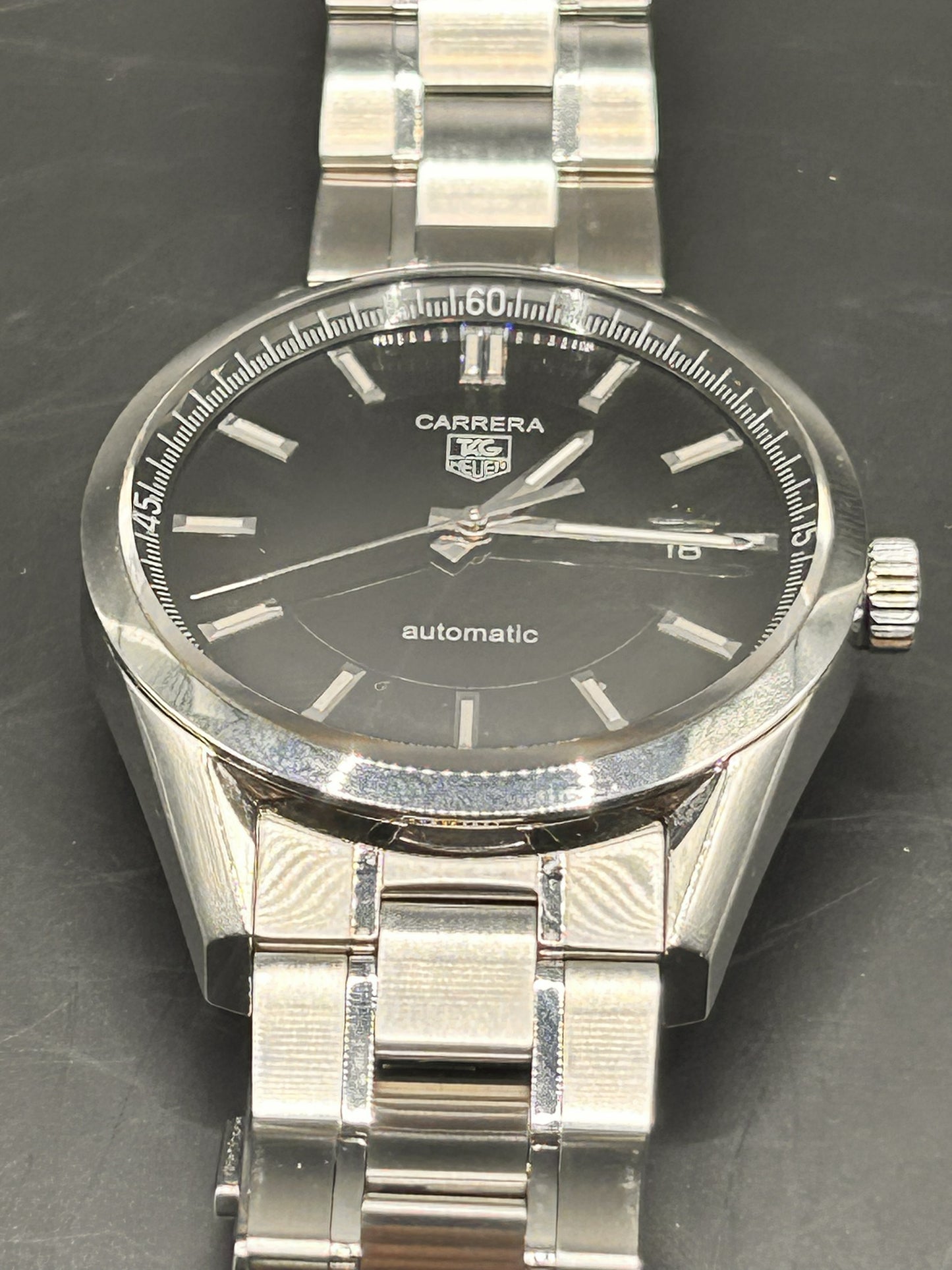 TAG Heuer Carrera Calibre 5 Automatic c.2007 WV211B 39mm St Steel