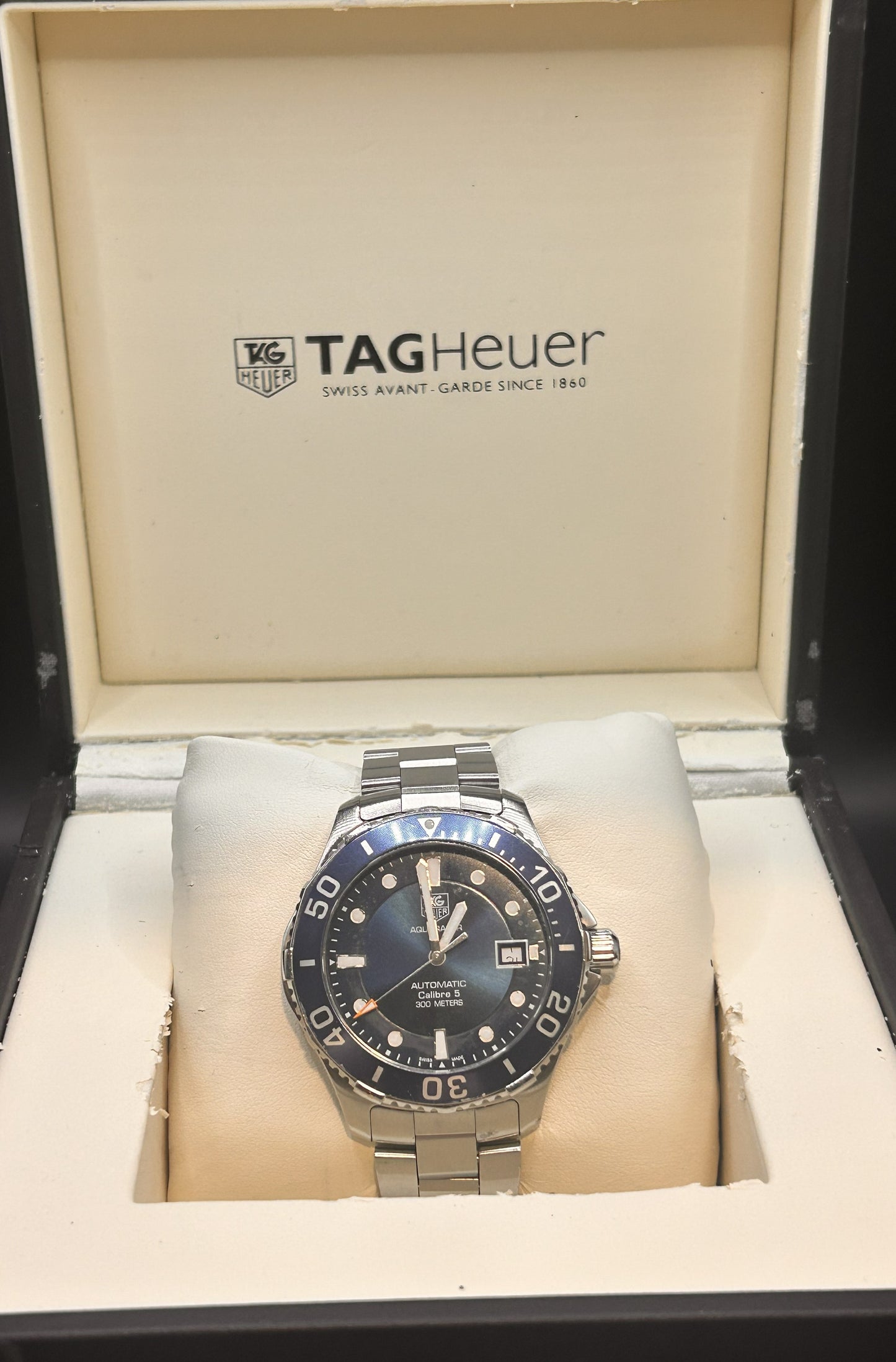 TAG Heuer Aquaracer Calibre 5 w/Box WAN2111 41mm Automatic