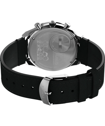 Peanuts® x Q Timex® Snoopy 40mm Leather Strap Watch