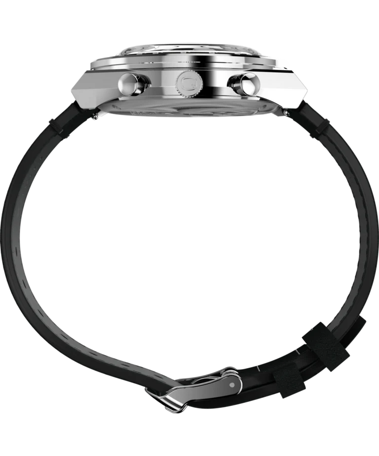 Peanuts® x Q Timex® Snoopy 40mm Leather Strap Watch