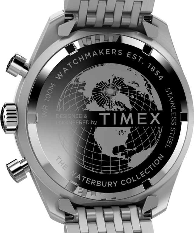 Timex Waterbury Quartz Chronograph 41mm Stainless Steel Bracelet Watch TW2V42400VQ