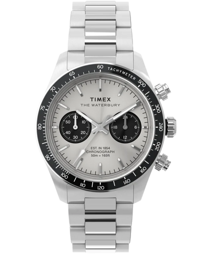 Waterbury Heritage Chronograph 39mm Stainless Steel Bracelet Watch TW2Y19200VQ Meca-Quartz
