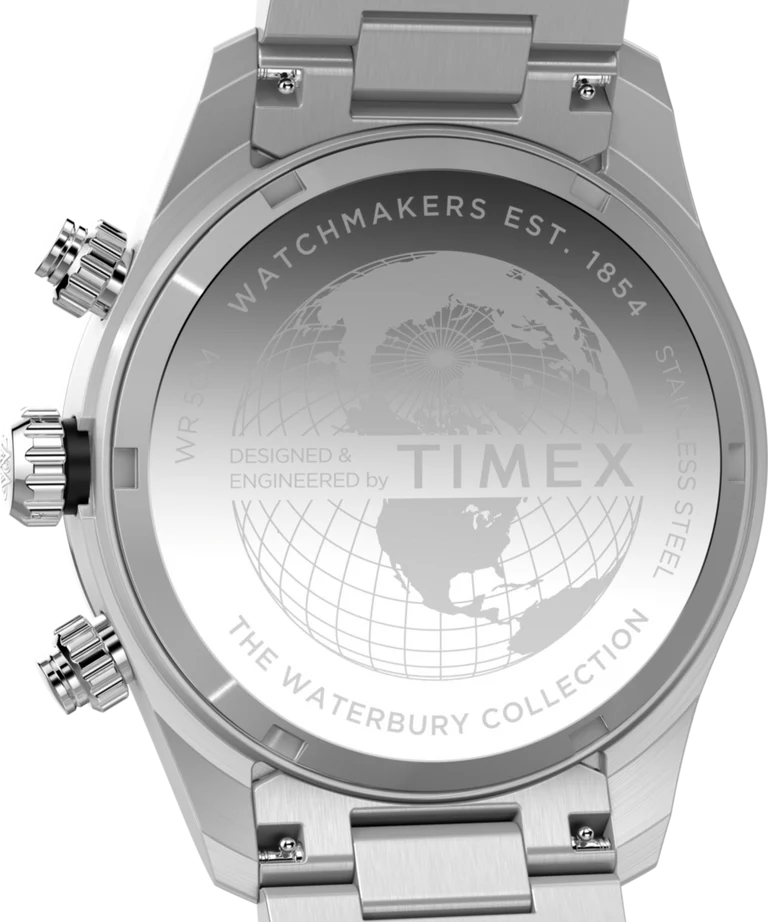 Waterbury Heritage Chronograph 39mm Stainless Steel Bracelet Watch TW2Y19200VQ Meca-Quartz