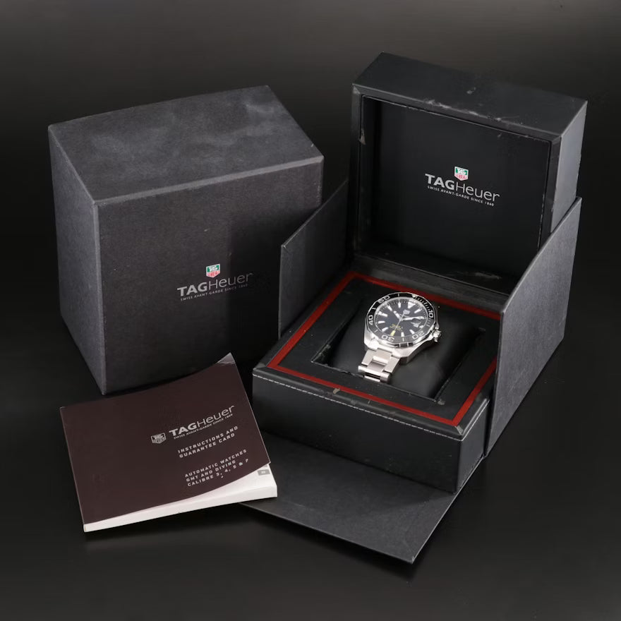 TAG Heuer Aquaracer WAY201A.BA0927 Watch Calibre 5 300M 43mm Steel/Ceramic Bezel