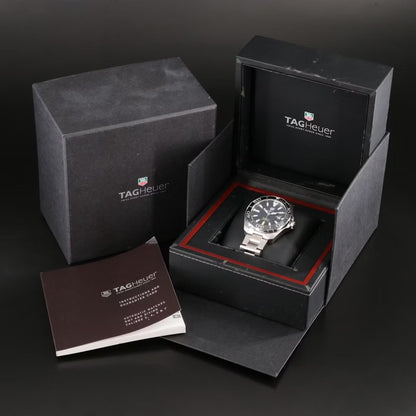 TAG Heuer Aquaracer WAY201A.BA0927 Watch Calibre 5 300M 43mm Steel/Ceramic Bezel