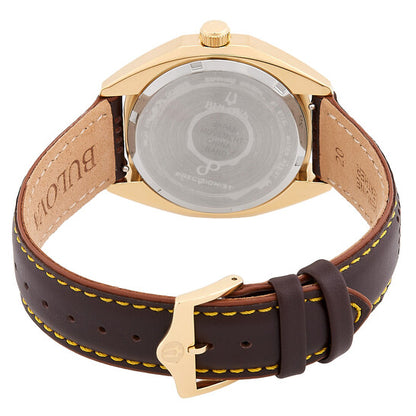 Bulova Jet Star Quartz Gold Dial Men's Watch