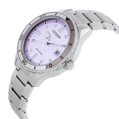 Citizen Marine Lady Eco-Drive Light Pink Dial Ladies Watch FE6170-88X