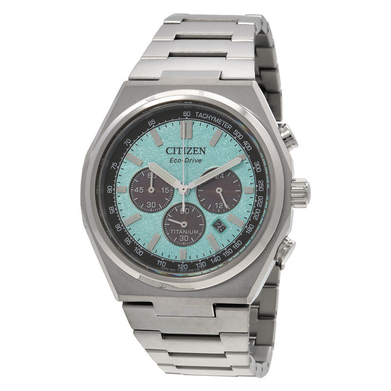 Citizen Zenshin Chrono 42.5mm Blue Dial Watch CA4610-85M