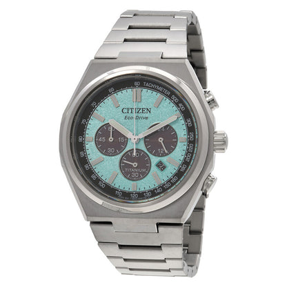 Citizen Zenshin Chrono 42.5mm Blue Dial Watch CA4610-85M