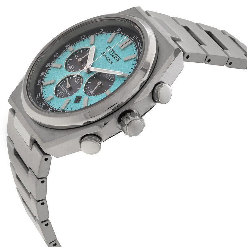 Citizen Zenshin Chrono 42.5mm Blue Dial Watch CA4610-85M