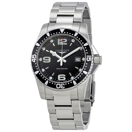 Longines HydroConquest Quartz Black Dial Men's 41mm Watch