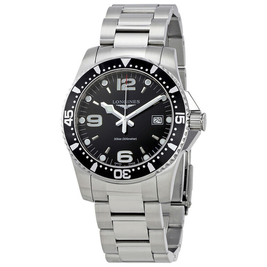 Longines HydroConquest Quartz Black Dial Men's 41mm Watch