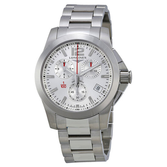 Longines Sport Conquest Silver Dial Men's Watch