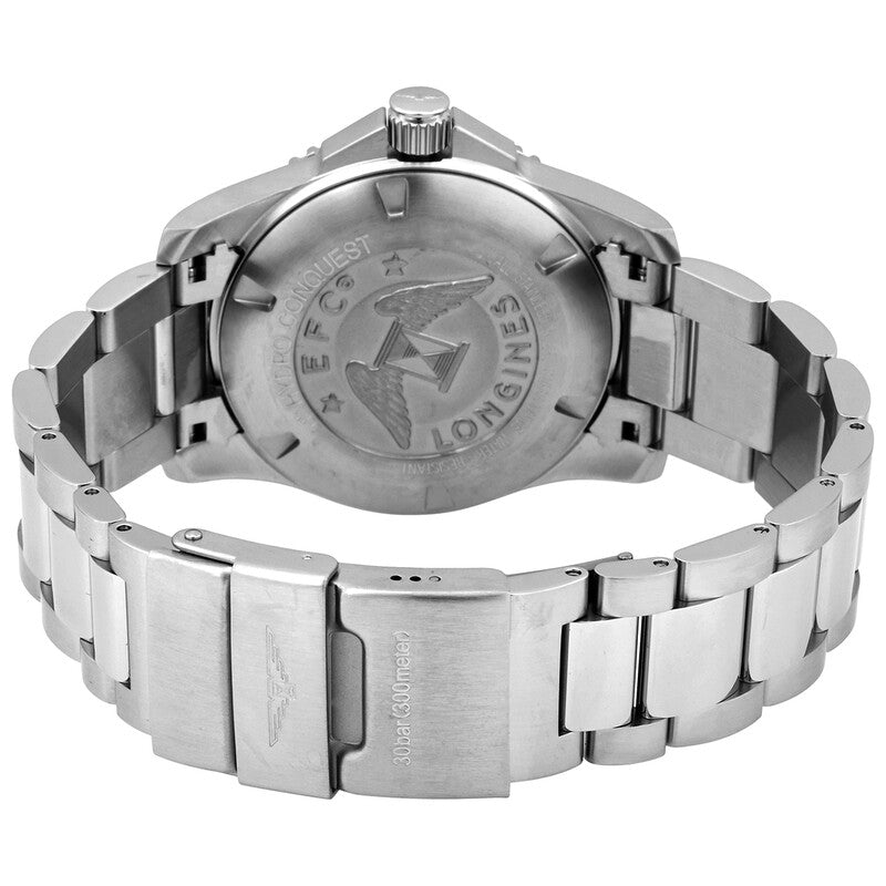 Longines HydroConquest 41mm Automatic Black Dial Men's Watch L37814566 - Black Dial Ceramic Insert