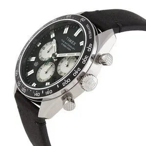 Timex WATERBURY Quartz Chrono 41mm SST Case/Black Dial TW2V42500VQ