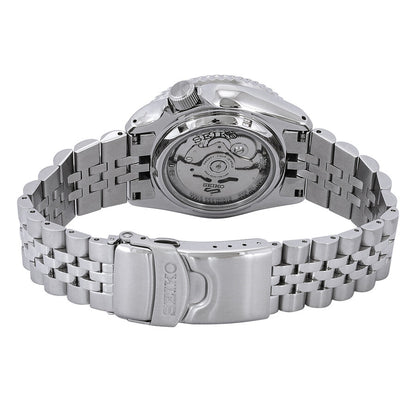 Seiko 5 Sports GMT Automatic Orange Dial Men's Watch 42.5mm (Original SS Bracelet + 2nd Orange/Black Strap)