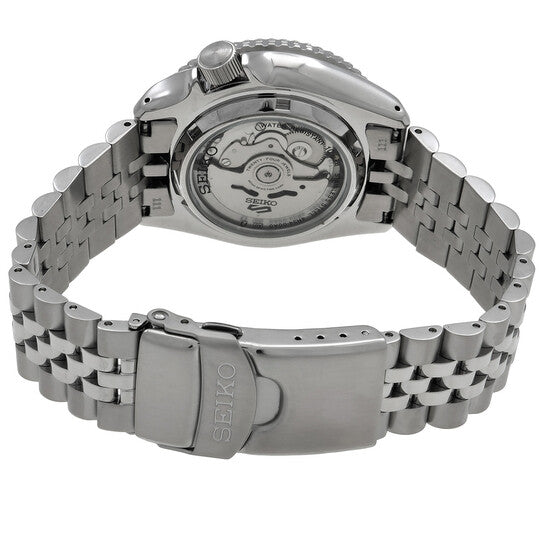 Seiko 5 Sports GMT Automatic Silver Dial Batman Bezel Men's Watch