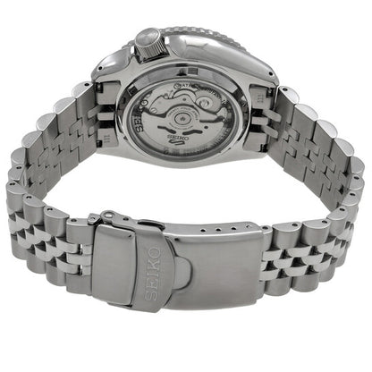 Seiko 5 Sports GMT Automatic Silver Dial Batman Bezel Men's Watch