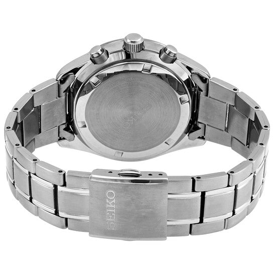 Seiko Chronograph Quartz Black Dial Men's Watch