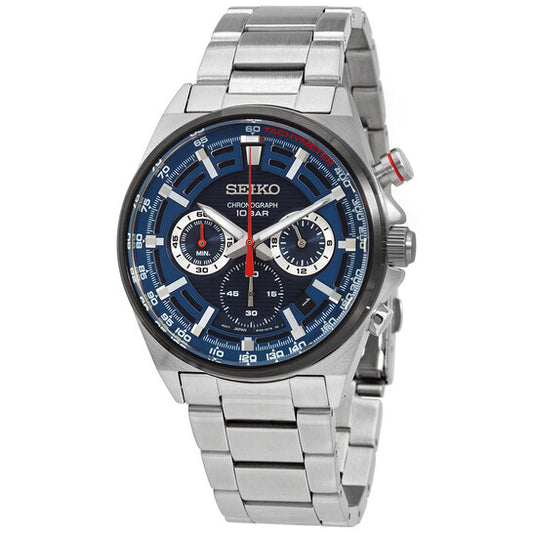 Seiko Chronograph Quartz Blue Dial Men's Watch