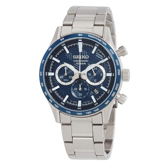Seiko Chronograph Quartz Blue Dial Men's Watch