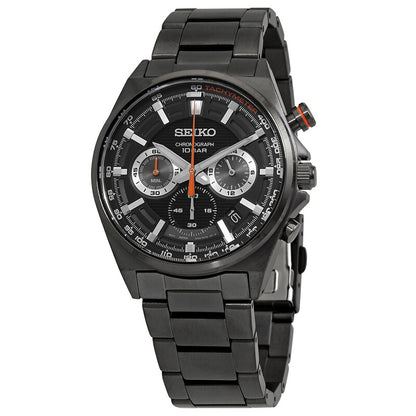 Seiko Essentials Chronograph Quartz Black Dial Men's Watch 41mm SSB399P1