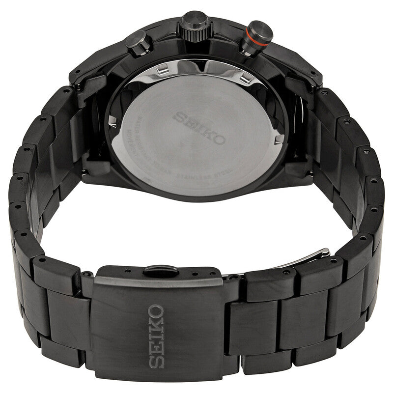 Seiko Essentials Chronograph Quartz Black Dial Men's Watch 41mm SSB399P1