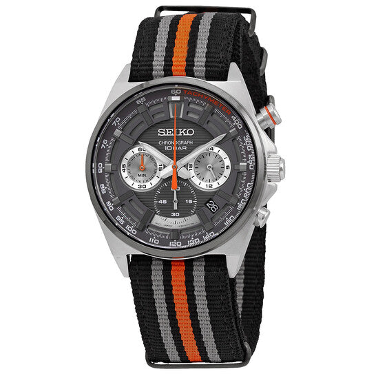 Seiko Core Chronograph Quartz Grey Dial Men's Watch