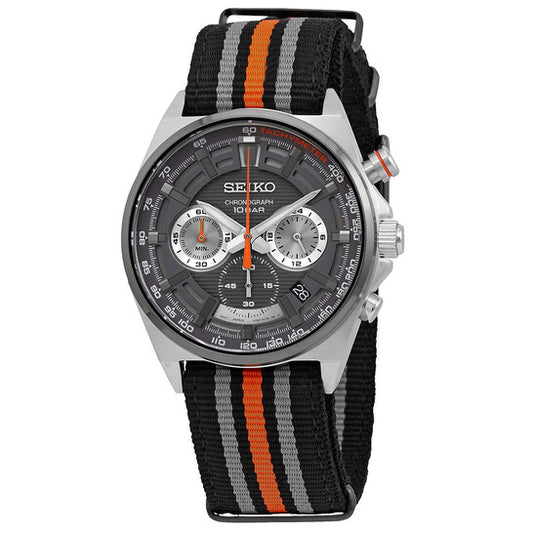 Seiko Core Chronograph Quartz Grey Dial Men's Watch