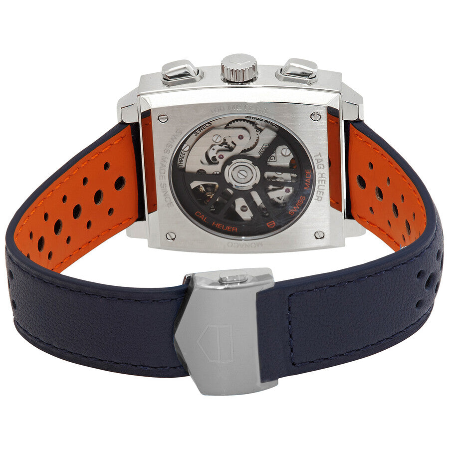 Monaco X Gulf Chronograph Automatic Blue Dial Men's Watch 39mm Square